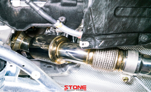 Stone Exhaust BMW B48 Eddy Catalytic Downpipe (Inc. G20 & G30 330i 520i & 530i) | Stone Exhaust USA