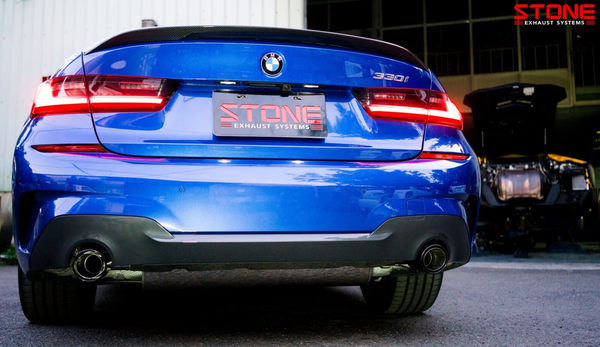 Stone Exhaust BMW B46/B48 G20 G21 G22 G23 330i & 430i OEM Integrated Valved  Catback Exhaust - Dual Exit with Twin Tailpipes (Non OPF Model)