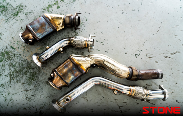 Stone Exhaust BMW S55 F80 F82 F87 Catless Downpipe (M2 Competition, M3 & M4) | Stone Exhaust USA