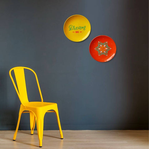 Wall Plates by Yellow Chair