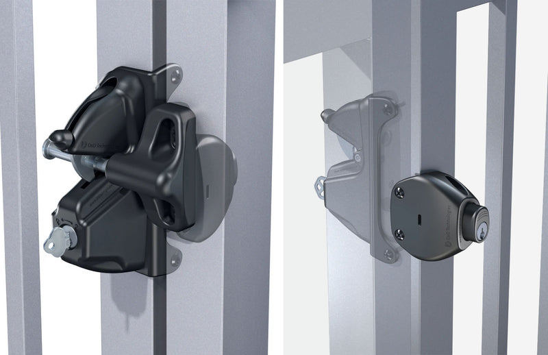 D&D Technologies Deluxe Lockable Gate Latch – Triple Star Fencing Supplies