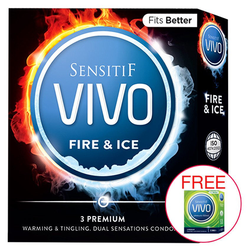 Rasakan Sensasi Panas dan Dingin dengan Kondom Vivo Fire and Ice!