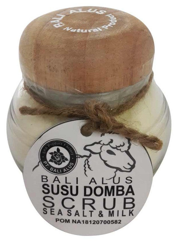 Perawatan Tubuh Alami dengan Susu Domba : Bali Alus Susu Domba Scrub Sea Salt & Milk