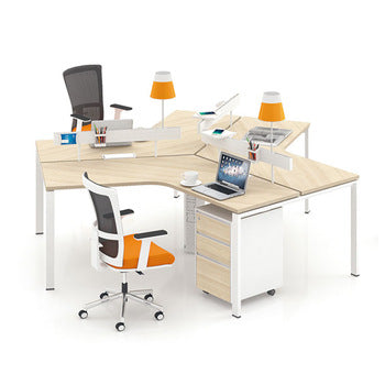 Office Triplex Workstation 120 Degree Orizdi