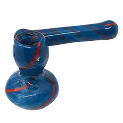 5” Decorative Triple Rim and Ball Glass Pipe - 1 Count — MJ Wholesale