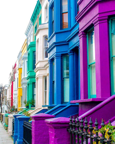 London Notting Hill Pink House outfit