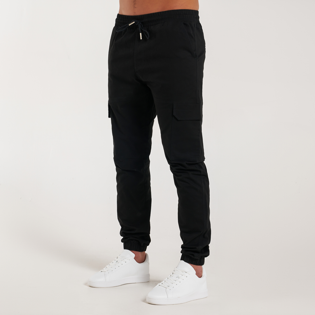 Rivero Cargo Pants - Black - Bee Inspired Clothing product image