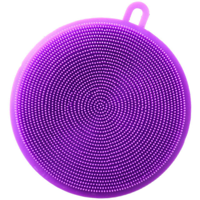 purple dish sponge