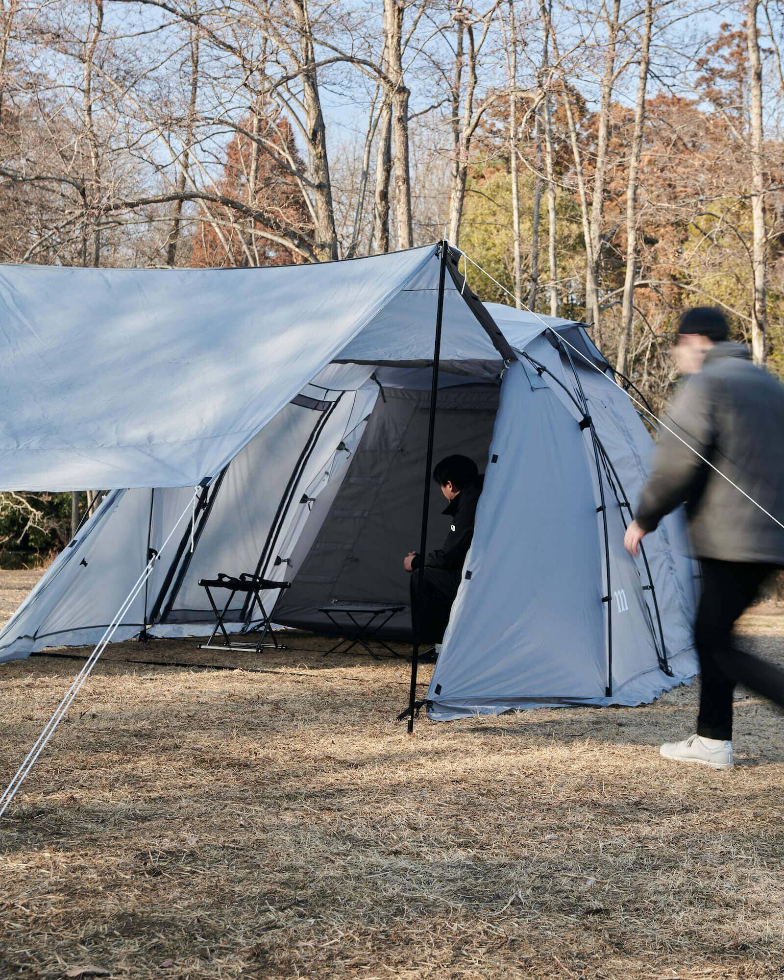 ムラコZIZ5p ツールームテント初期型 グレー - テント/タープ