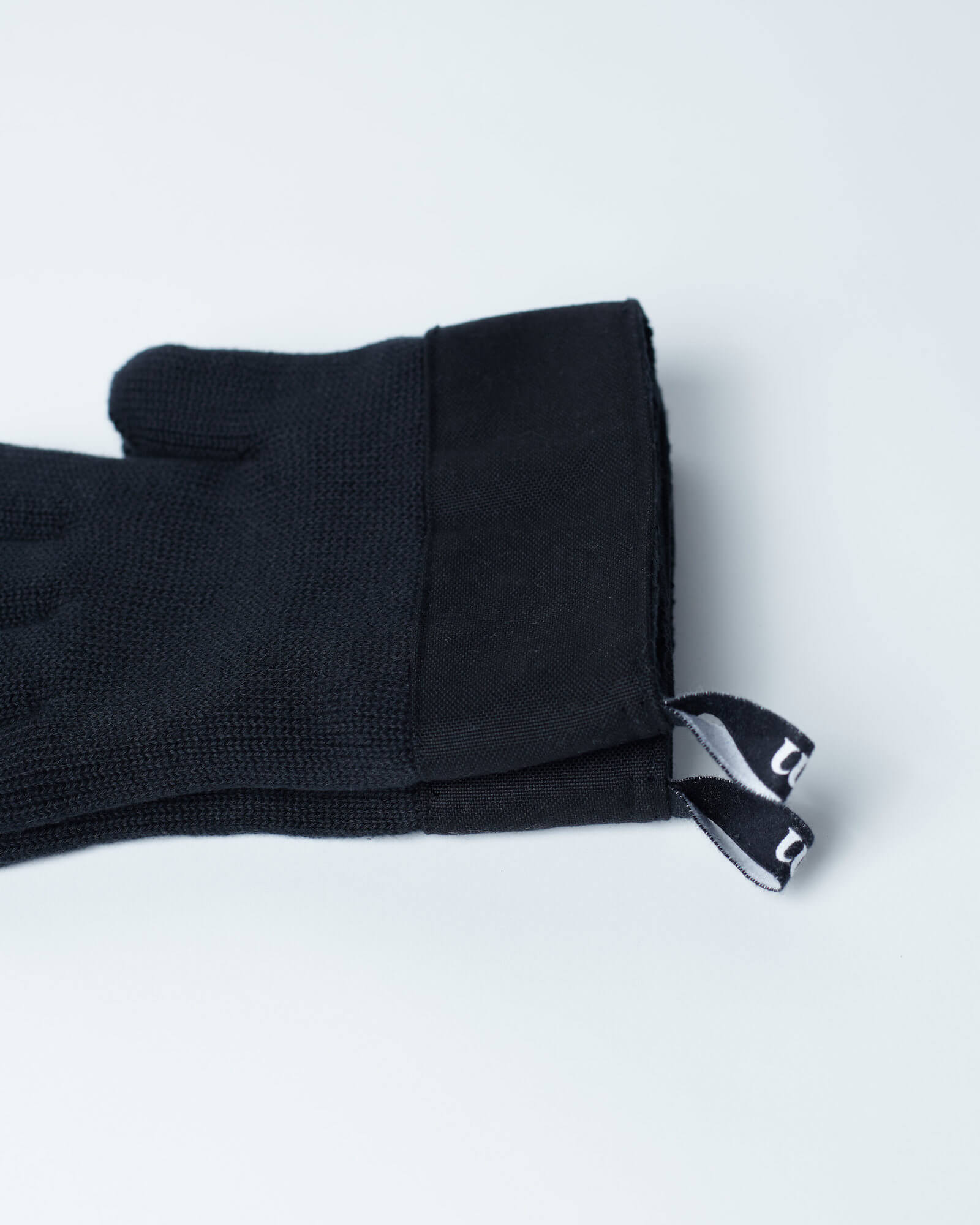 DOUBLE KNIT GLOVES BLACK | ダブルニットグローブブラック | muraco