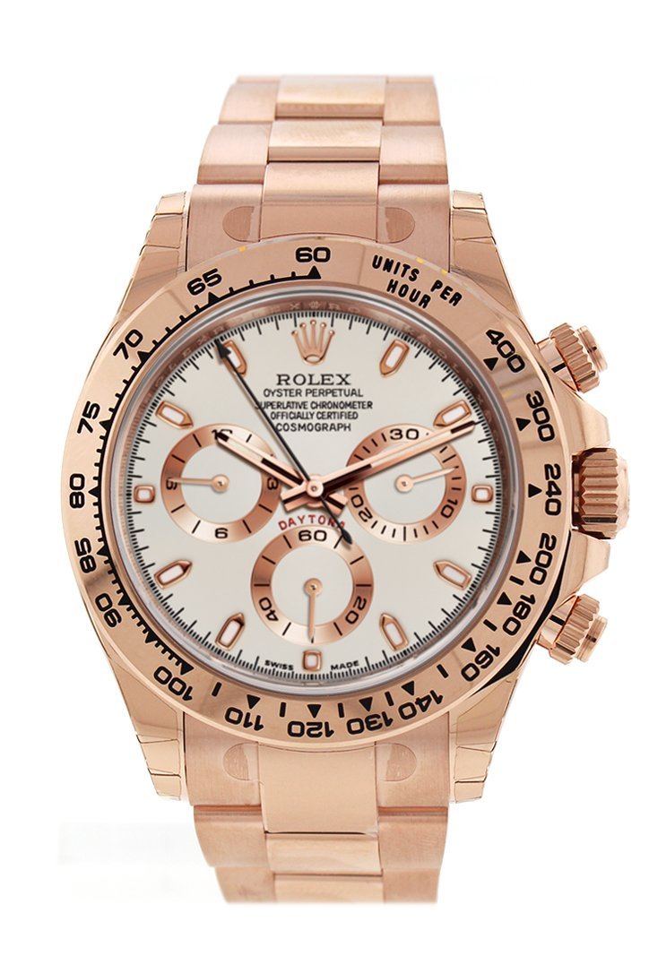 rolex daytona rose gold ivory dial