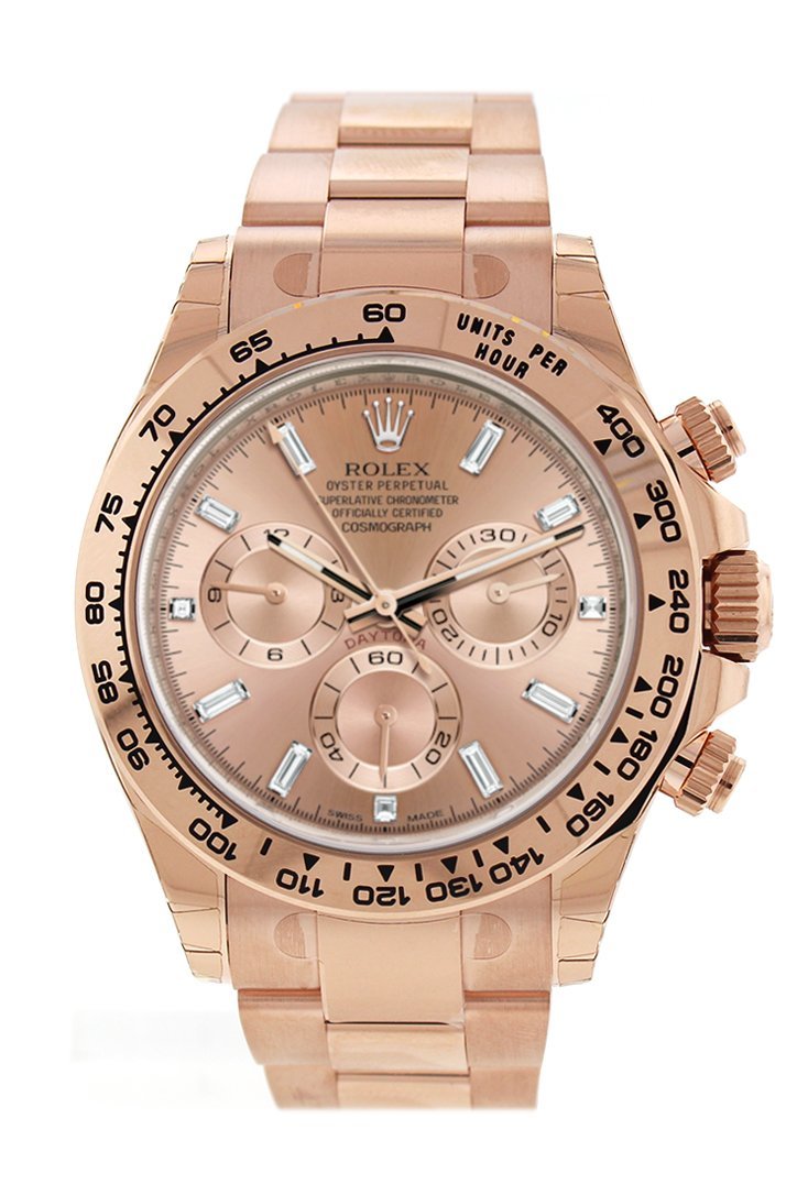 rose gold daytona diamond dial