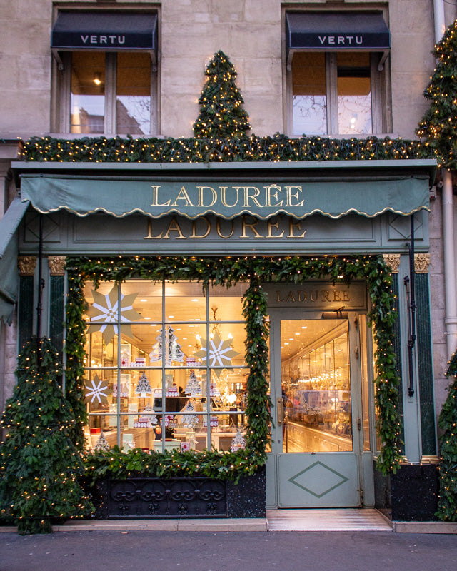 Laduree outfitted for Christmas