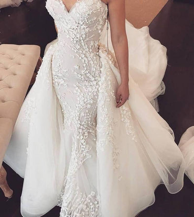 heart evangelista wedding gown