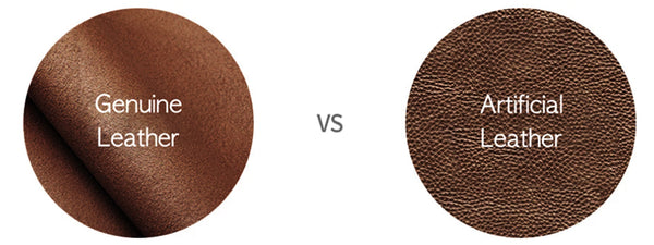 Compare Genuine leather to Artificial leather
