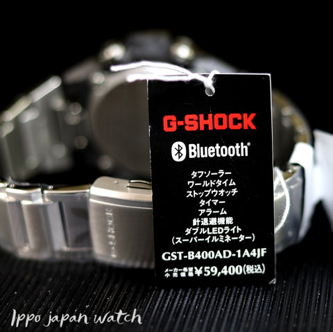 CASIO G SHOCK G-STEEL GST-B400AD-1A4JF GST-B400AD-1A4 solar drive 20 bar  watch