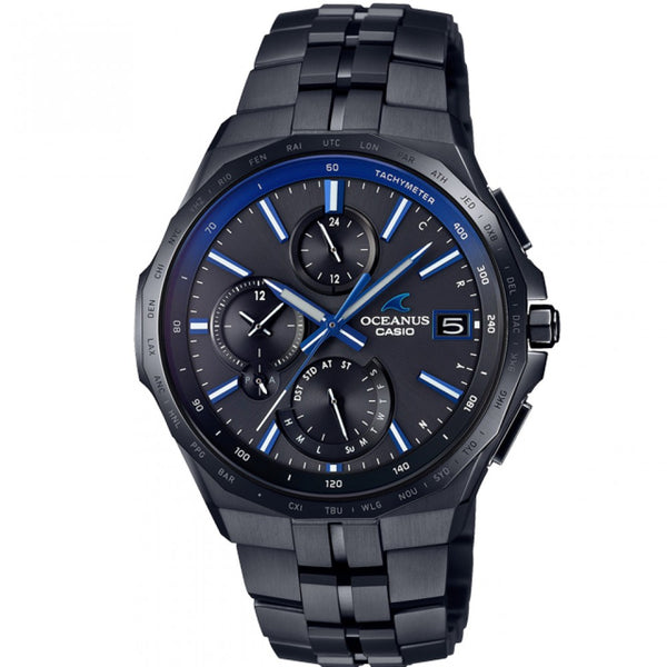 CASIO OCEANUS MANTA ALL BLACK DLC OCW-S5000B-1AJF