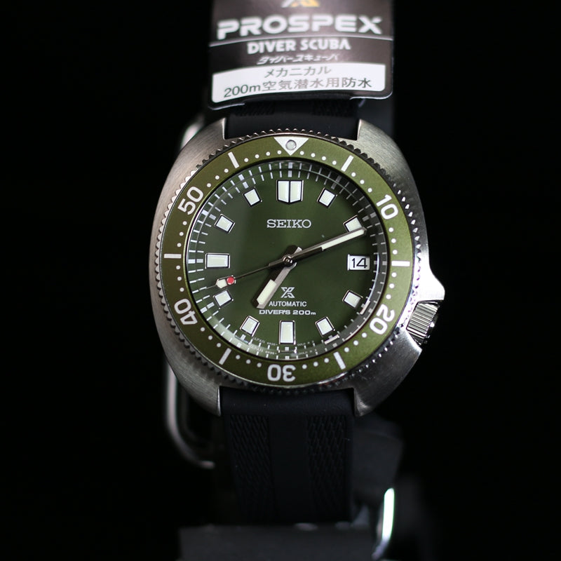 SEIKO PROSPEX JAPAN EDITION REISSUE TURTLE AUTOMATIC SILICONE STRAP OL –  IPPO JAPAN WATCH