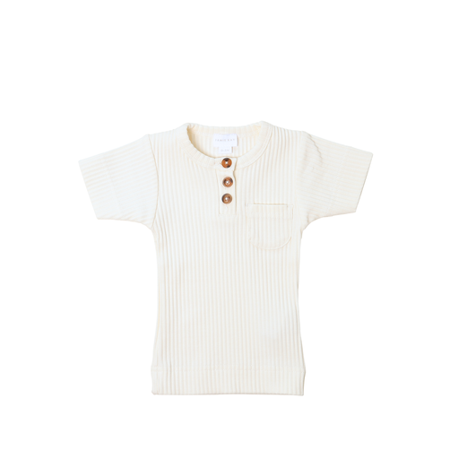 Philippe Short Sleeve Top - Egret