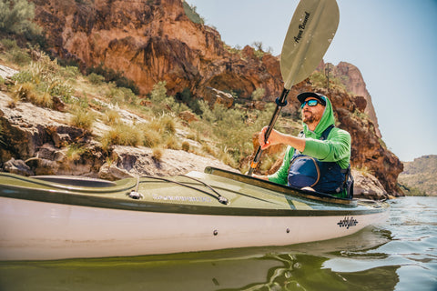 Paddling in Canyon Lake.