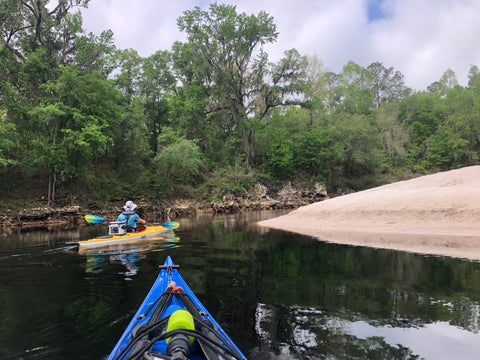 Kayakers on the Suwanee River