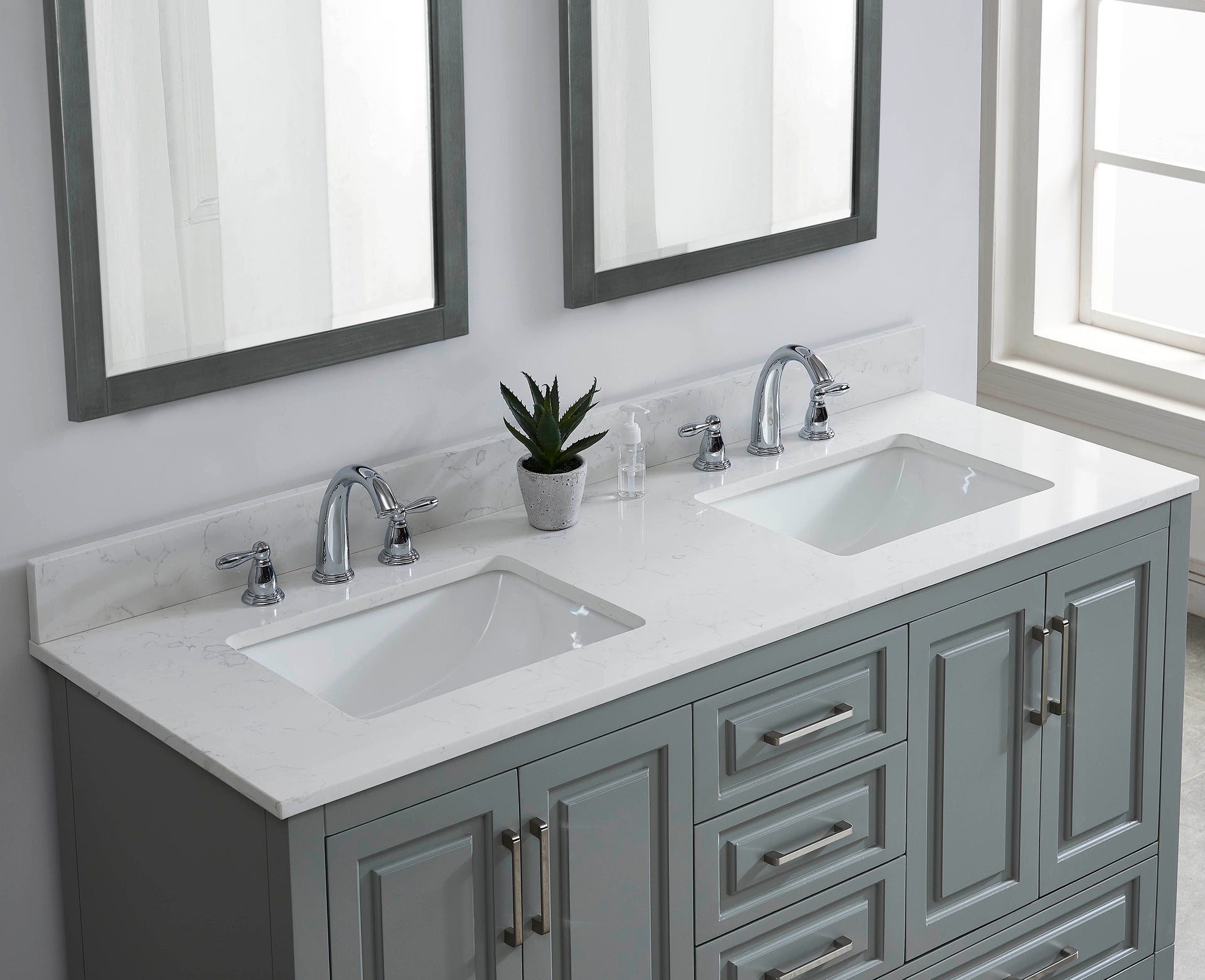 Carrara Quartz Vanity Tops – Tile & Top