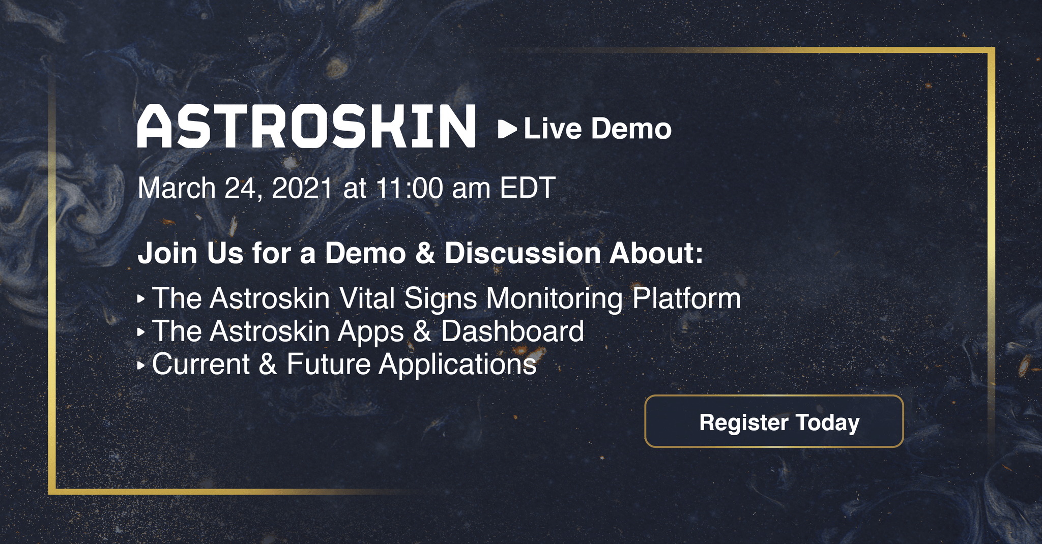 Astroskin Live Demo - Register