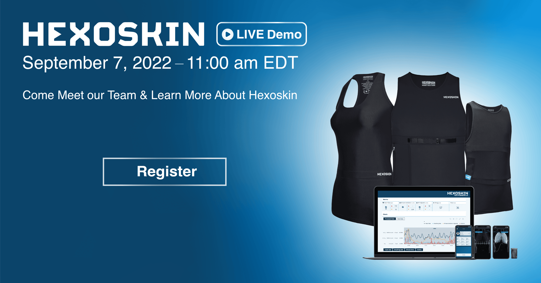 Hexoskin LIVE Demo