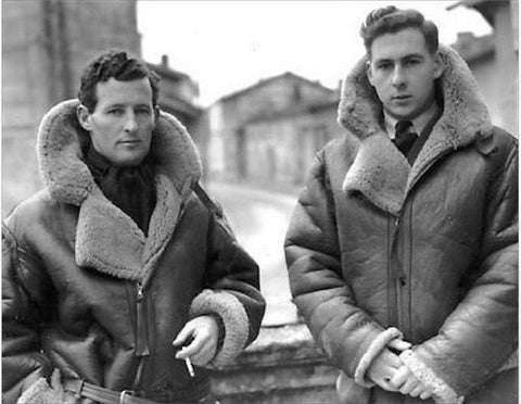 vintage men sheepskin coat