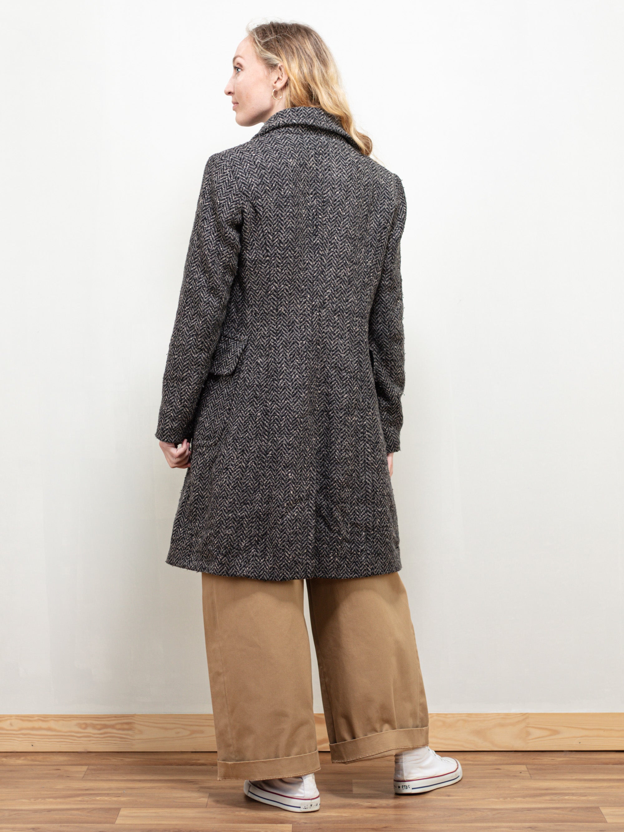 Vintage 80's Women Benetton Wool Coat