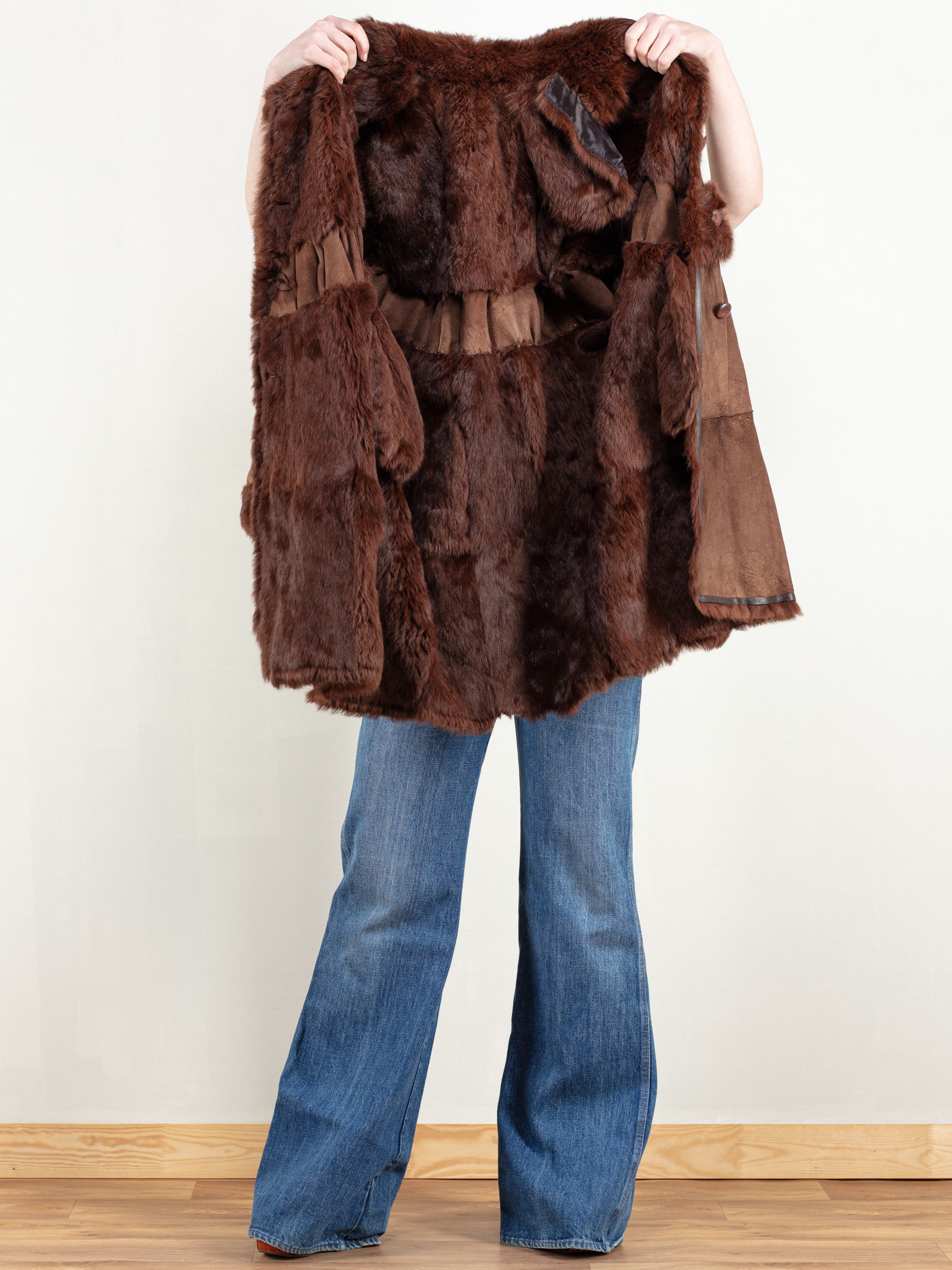 Vintage 70's Real Fur Women Coat