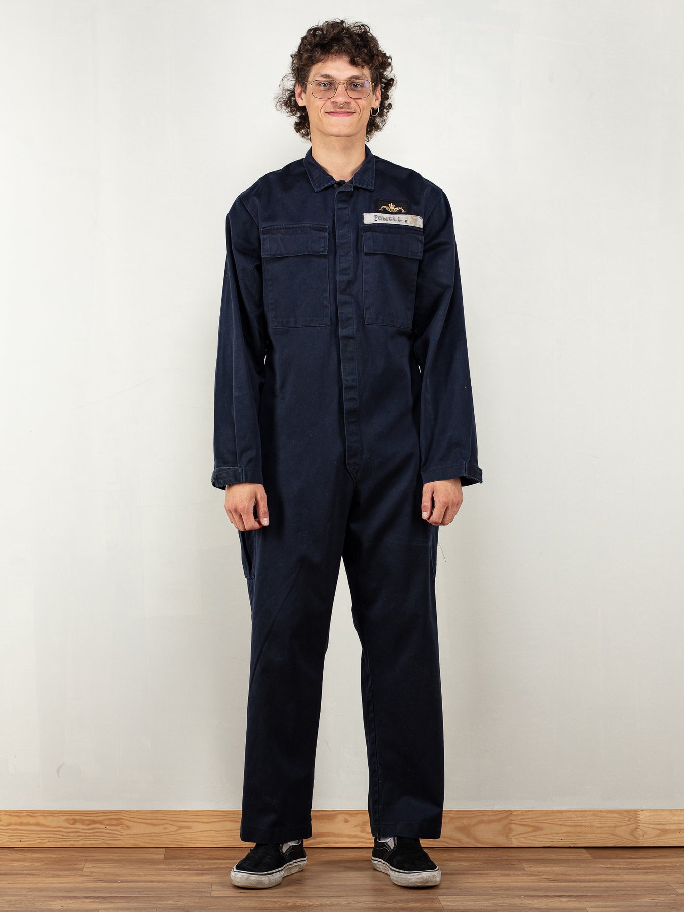 Online Vintage Store | 80's Men Indigo Blue Work Boiler suit