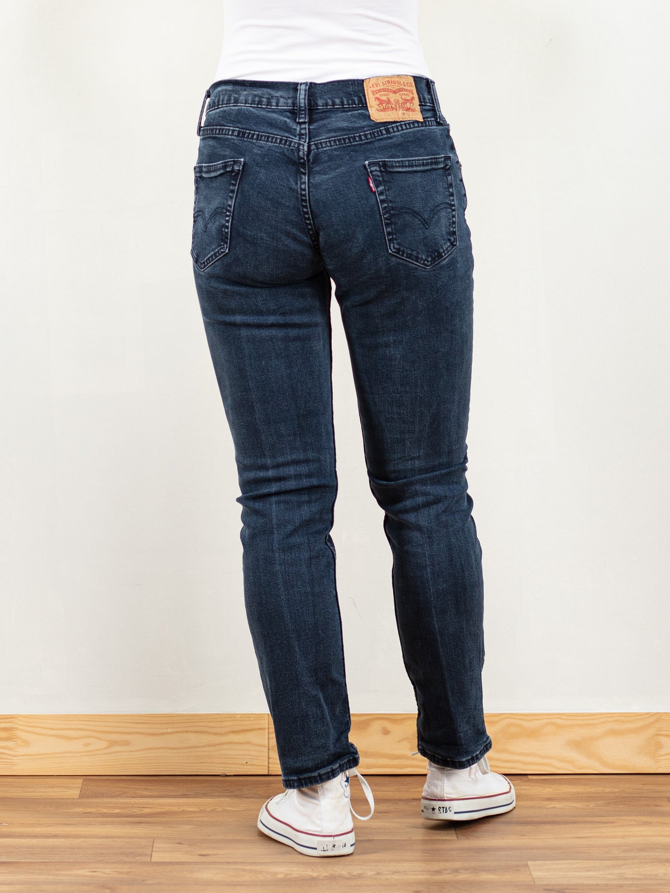 Dark Blue 710 Skinny Jeans For Women - Stretch Denim