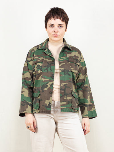 Vintage Camo Military Jacket