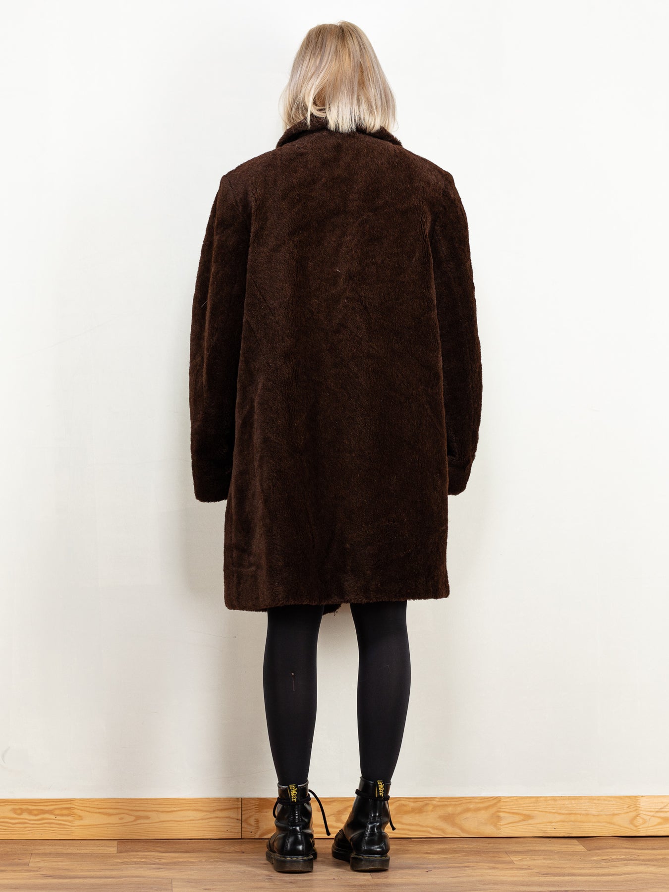 1970s Retro Style Brown Faux Fur Crop Jacket – Unique Vintage