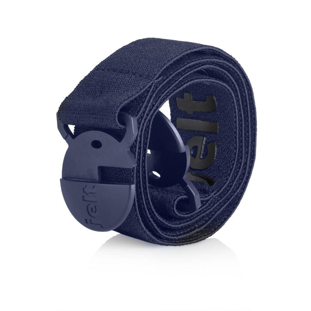 Denim Navy Blue Elastic Stretch Belt - Fits Women and Men – Jelt Belt