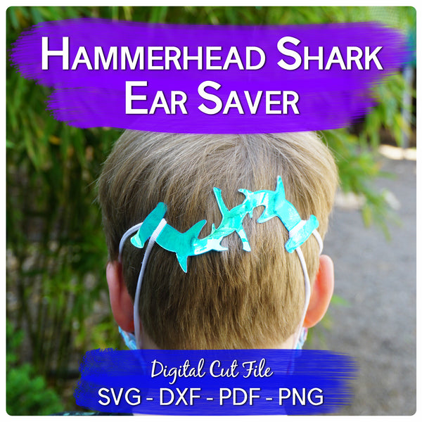 Download Hammerhead Shark Ear Saver Mask Holder Svg Digital Cut File Minordiy