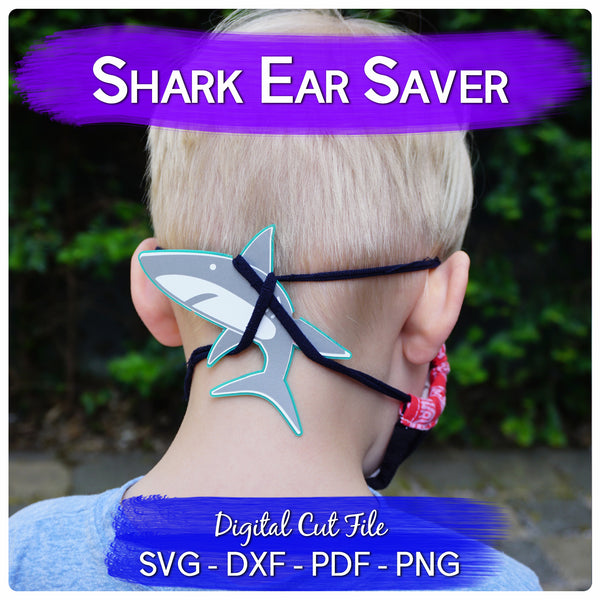 Download Shark Ear Saver Mask Holder Svg Digital Cut File Minordiy