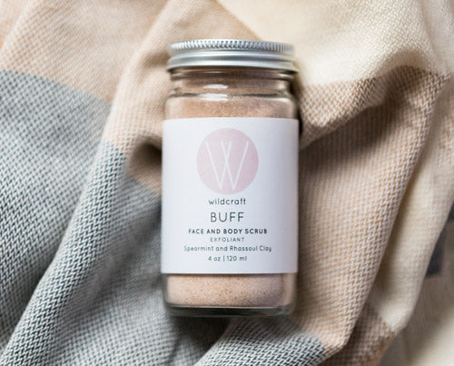 Exfoliate with our Buff Face and Body Scrub
