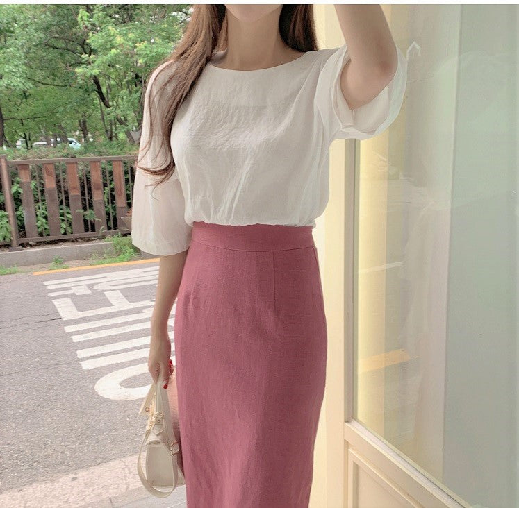 cotton rose skirt