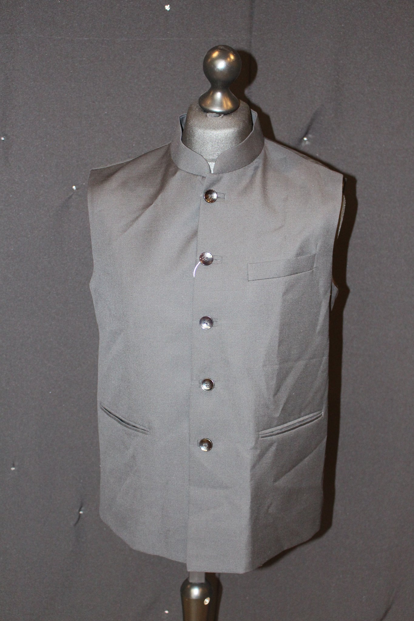 Black Silk Pakistani Waistcoat – Sherwanisale.com