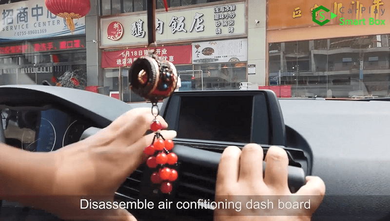 1.Disassemble air conditioning dashboard.