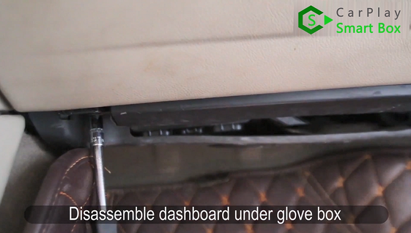 1.Disassemble dashboard under glove box.