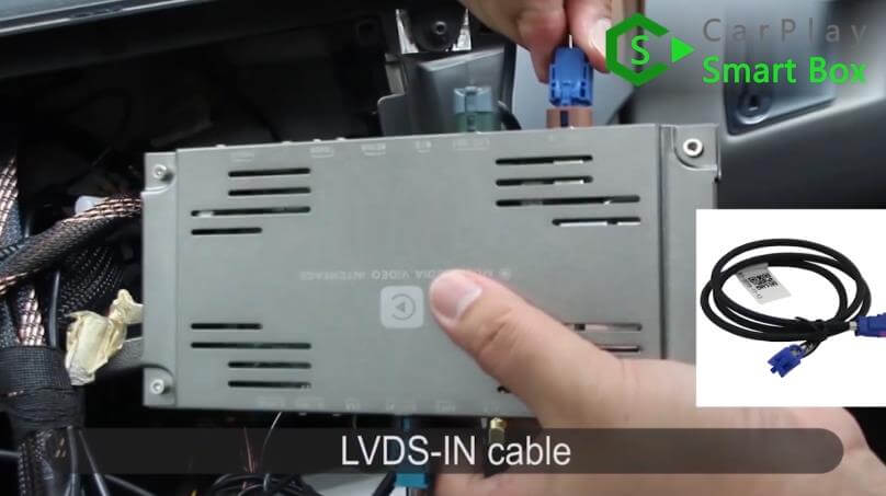 12. LVDS-IN cable - Step by Step Wireless Apple CarPlay Installation for Mercedes S class W221 - CarPlay Smart Box