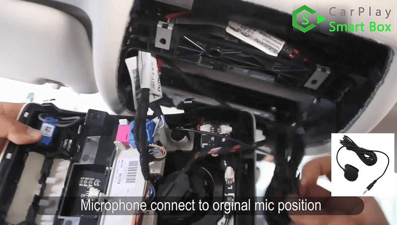 15.Microphone connect to original mic position.