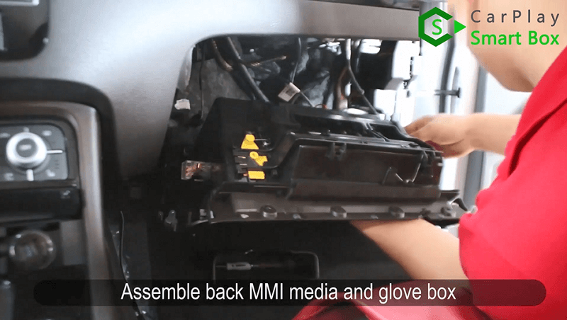 17.Assemble back MMI media and glove box.