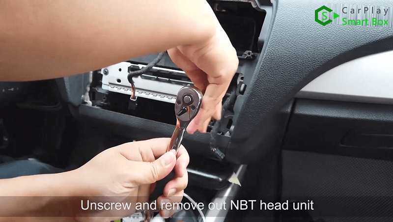 2.Unscrew and remove out NBT head unit.