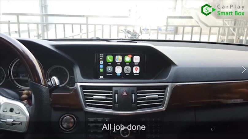 28. All job done - How to Retrofit Wireless Apple CarPlay for Mercedes-Benz C E GLK with NTG4 Head Unit - Carplay Smart Box