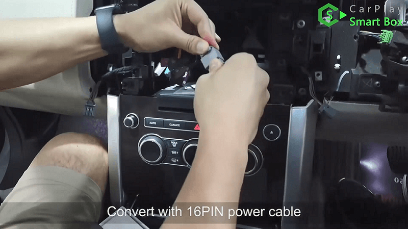 5.Convert with 16pin power cable.
