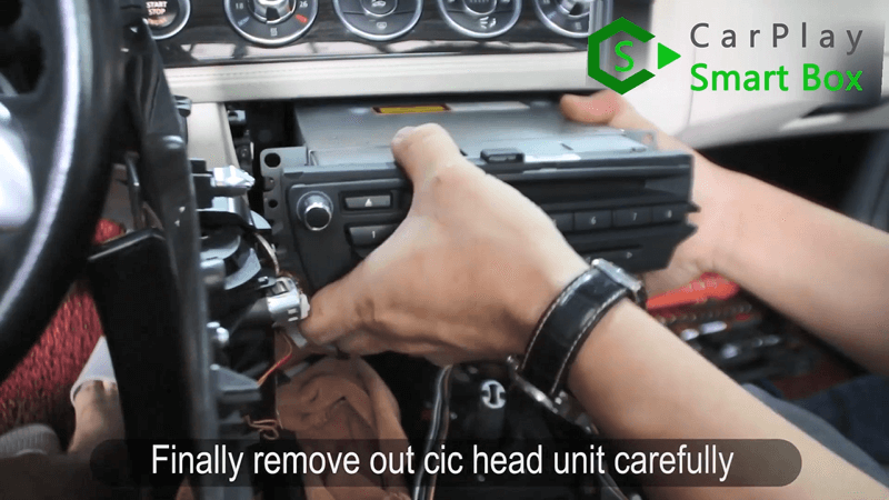 5.Finally remove out CIC head unit carefully.
